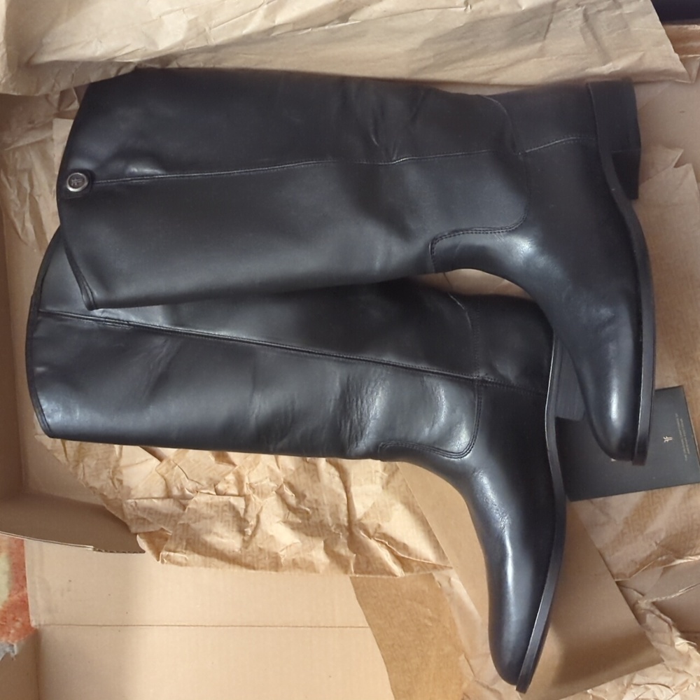 Frye Melissa button wide calf boots
